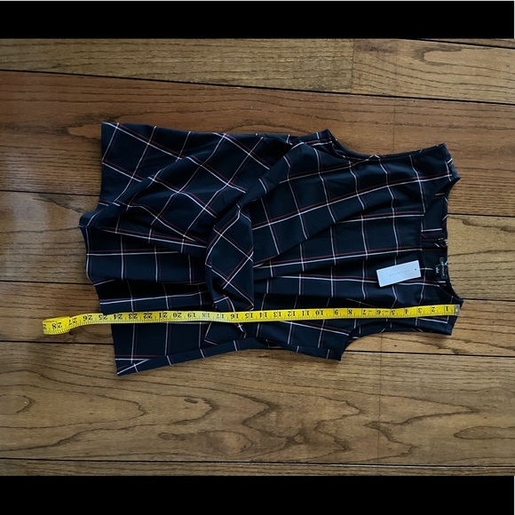 Ann Taylor Plaid Twist Waist Blouse Top Size:6 - Picture 10 of 13